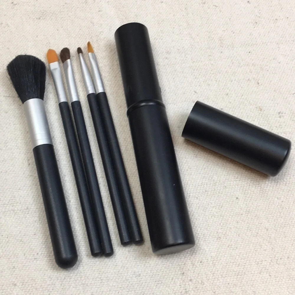 Japonesque travel make up brush set in metal tube